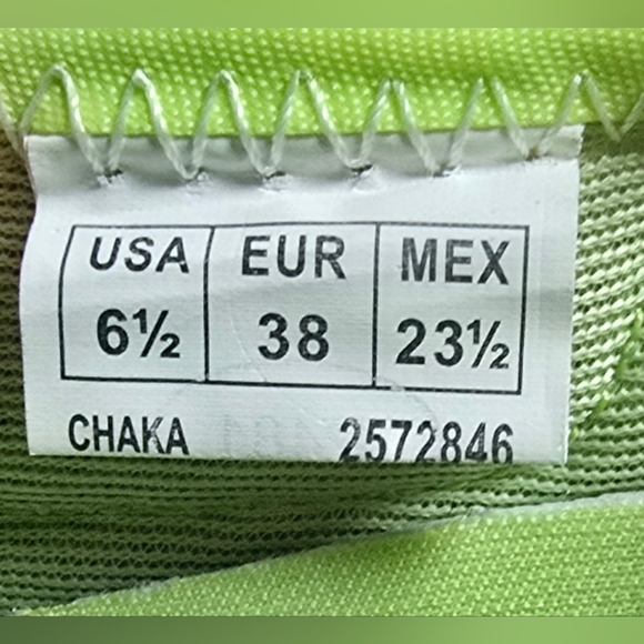 Danskin Now Shoes Womens 6.5 Chaka Mary Jane Green Hook & Loop Comfort Low Top - Picture 7 of 8